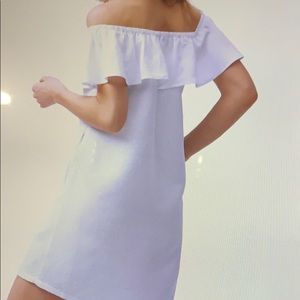 TOMMY BAHAMA WHITE OFF SHOULDER  LINEN DRESS NWT